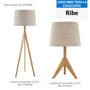 Lampara De Pie Ribe Cafe 38X150 Cm