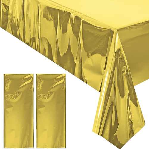 Mantel Metalico Dorado 137 X 183 Cm 1 Unidad Big Party