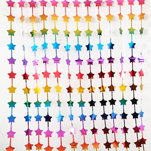 Cortina Estrella Arcoiris 2 Metros Big Party