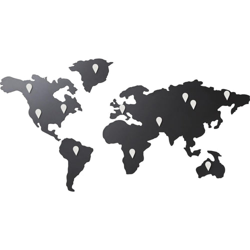 Sticker Mapa Color Negro