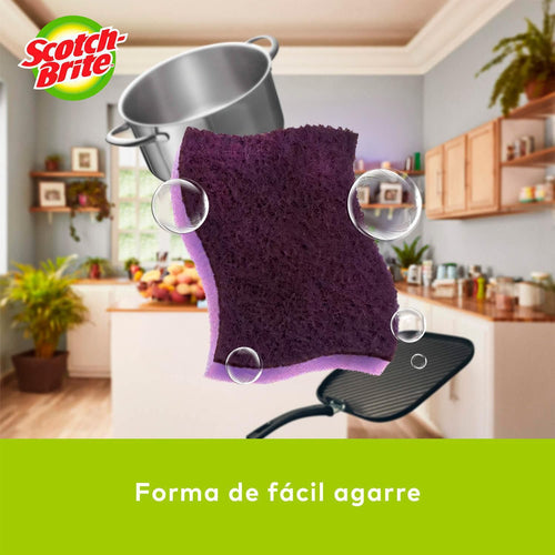 Pack 3 Esponjas Abrasivas Extrema Para Limpieza Profunda