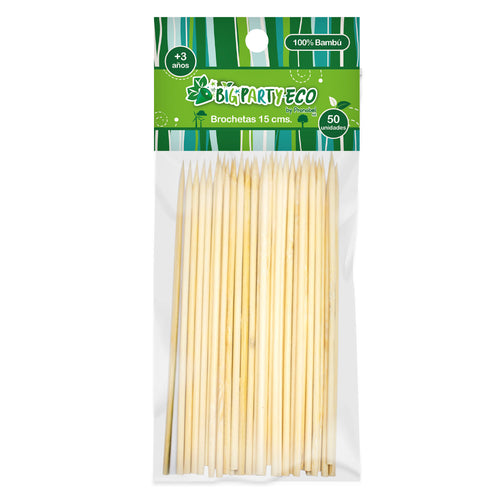 Set 50 Brochetas 15 Cm Big Party Eco