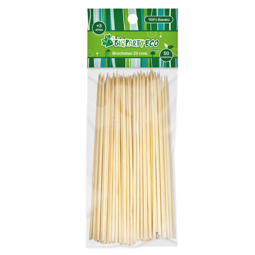 Set 50 Brochetas 20 Cm Big Party Eco