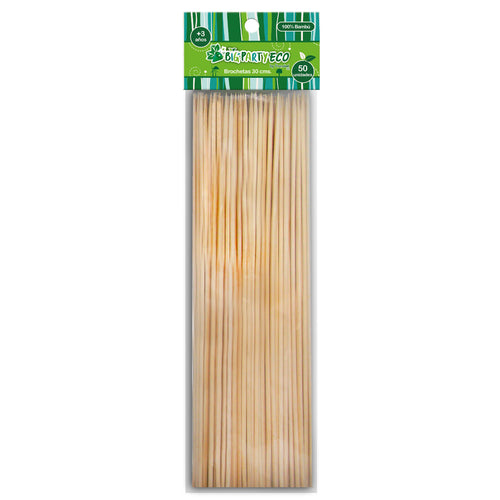 Set 50 Brochetas 30 Cm Big Party Eco