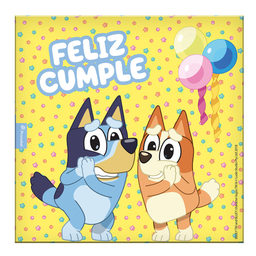 Set 10 Servilletas 33 X 33 Cm Bluey