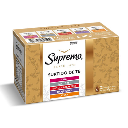 Té Surtido Nobles Origenes 20 Bolsas 400 Gr