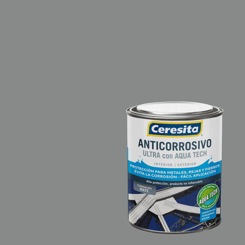 Anticorrosivo Aquatech Tarro 0.25 Galon Mate Gris