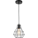 Lampara Colgante Acero Negro