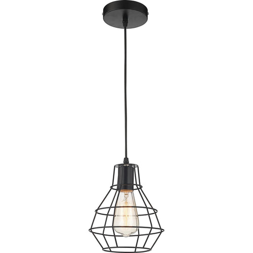 Lampara Colgante Acero Negro