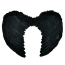 Alas Angel Pluma Color Negro 44 X 35 Cm Big Party