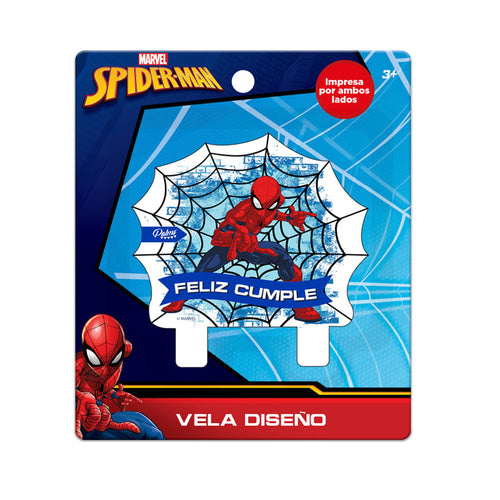 Velas Diseño 1 Unidad Spiderman