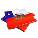 Servilleta Bandera Chile Con Escudo 33X33 Cm X 20 Un
