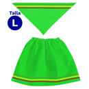 Traje Nortino Mujer Verde Talla L 1 Unidad Fiestamania