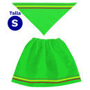 Traje Nortino Mujer Verde Talla S 1 Unidad Fiestamania