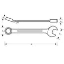 Llave Punta Corona 26 Mm Acero Vanadio