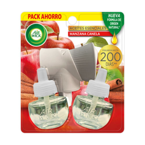 Desodorante Ambiental Eléctrico  + Repuesto Manzana Canela 2x21 Ml