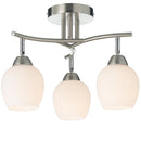 Lampara Techo New Bilbao 3 Luces Acero Gris