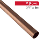 Cañeria Cobre Agua 3/4 "X3 M
