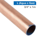 Cañeria L Cobre Gas/Agua 3/4"X1 M