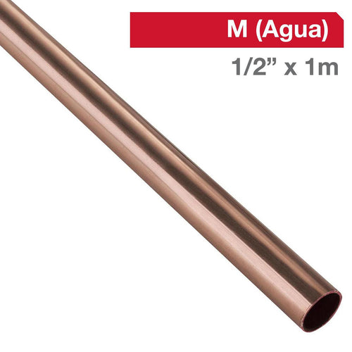 Cañeria M Gd Cobre Agua 1/2 "X1 M