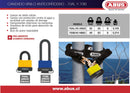 Candado Serie 70IB 45mm Arco 63mm Azul
