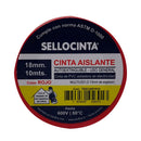 Cinta Aislante Electrica Roja 18 Mm X 10 Mt