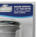 Desagüe Universal Push Para Lavamanos Vanitorio Fuentes Cubiertas