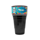 Vaso Bicolor 500 Cc Negro 10 Unidades Big Party