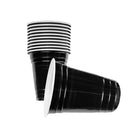 Vaso Bicolor 500 Cc Negro 10 Unidades Big Party