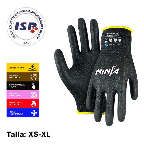 Guantes de Seguridad Ninja Nitriflex 7/S