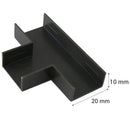 Accesorio Canaleta 20X10 Mm Cafe Derivacion T, 2 Unidades