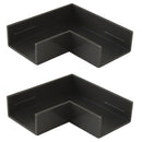 Accesorio Canaleta 20X10 Mm Cafe Angulo Plano, 2 Unidades