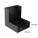 Accesorio Canaleta 20X10 Mm Cafe Angulo Externo, 2 Unidades