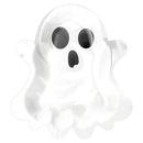 Plato Fantasma Halloween Blanco Big Party