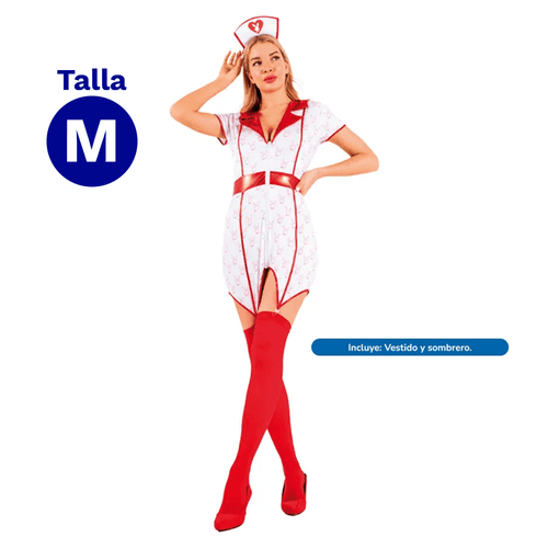 Traje Adulto Enfermera Talla M Fiestamania