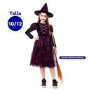 Traje Bruja Telaraña Fucsia Talla 10-12 Fiestamania