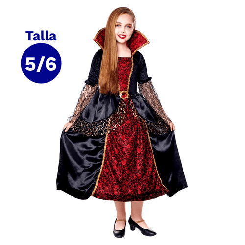 Traje Vampiresa Magic Talla 5-6 Fiestamania