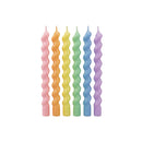 Vela Espiral 8 Cm 6 Unidades Nobel Gift