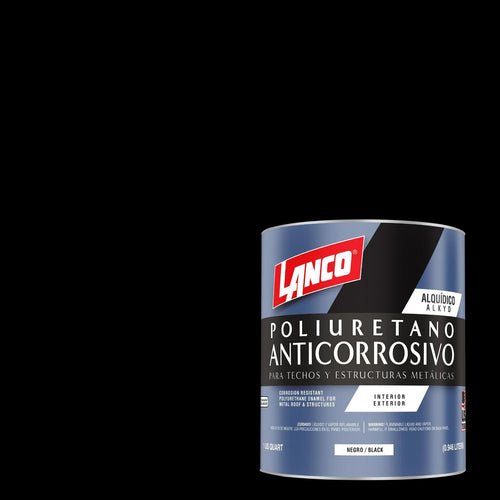 Anticorrosivo Techos Y Estructuras Metalicas Tarro 0.25 Galon(Es) Mate Negro