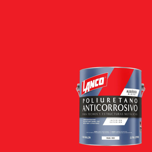 Anticorrosivo Techos Y Estructuras Metalicas Lata 1 Galon(Es) Mate Rojo
