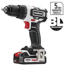 Taladro Atornillador Inalambrico 13 Mm 20V + 2 Baterias 2Ah + Cargador