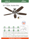 VENTILADOR DE TECHO HUNTER BUILDER ELITE