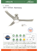 VENTILADOR DE TECHO HUNTER HARMONY 54