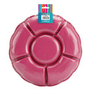 Bandeja Redonda Con Divisiones 31 Cm 3 Unidades Fucsia Big Party