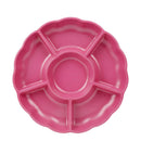 Bandeja Redonda Con Divisiones 31 Cm 3 Unidades Fucsia Big Party