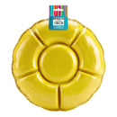 Bandeja Redonda Con Divisiones 31 Cm 3 Unidades Amarillo Big Party