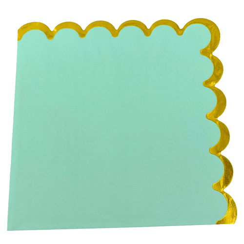 Servilleta Verde Pastel 25 X 25 Cm 6 Unidades Big Party
