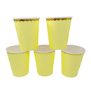 Vaso Papel Amarillo Pastel 210 Cc 6 Unidades Big Party