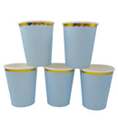Vaso Papel Celeste Pastel 210 Cc 6 Unidades Big Party