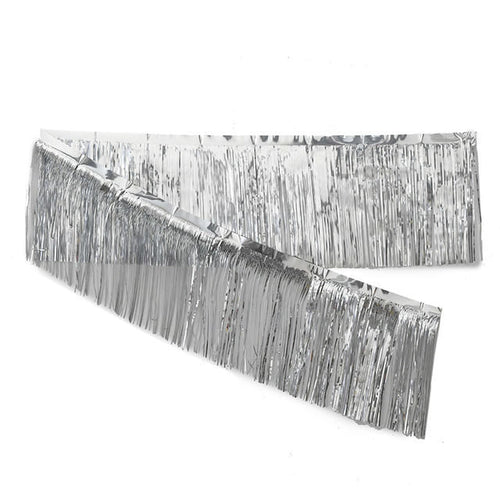 Guirnalda Flecos 300 X 30 Cm Plateada Big Party